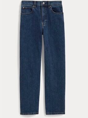 Everlane Womens Blue Denim Organic Cotton Button Fly The 90s Way High Jeans 29L